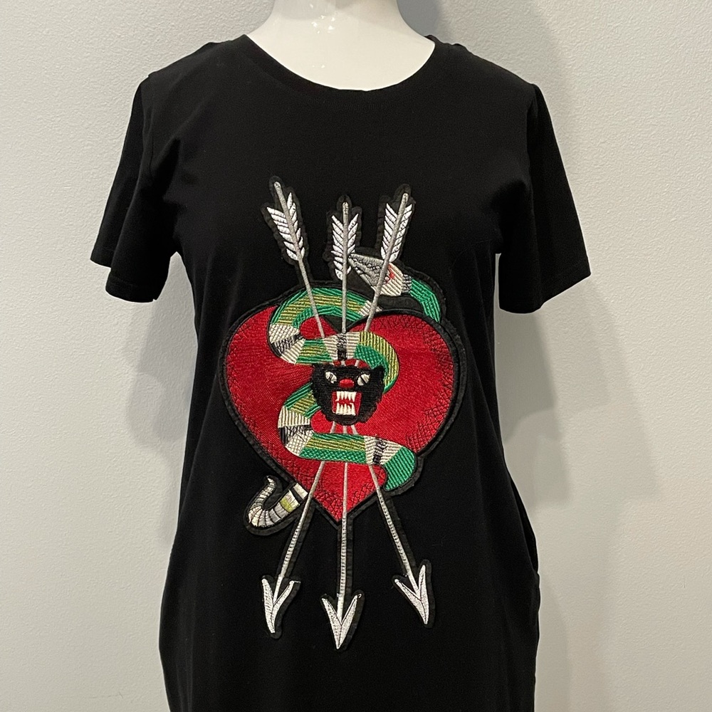 Black casual shirt dress